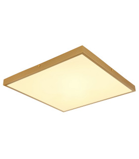 Tibey 45cm Square Flush Ceiling Light Brass-Coloured Matt LED 3000K-1
