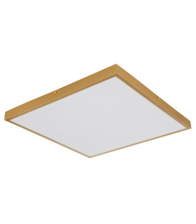 Tibey 45cm Square Flush Ceiling Light Brass-Coloured Matt LED 3000K-2