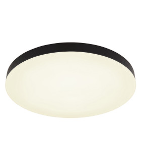 Matthew 50cm Round Flush Ceiling Light Matt Black LED 3000-6500K-1