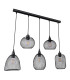 Anya Cluster Pendant Ceiling Light Black 5x E27-2