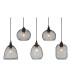 Anya Cluster Pendant Ceiling Light Black 5x E27-4