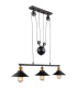 Lenius Bar Pendant Ceiling Light Copper Colored 3x E27-1