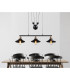 Lenius Bar Pendant Ceiling Light Copper Colored 3x E27-3