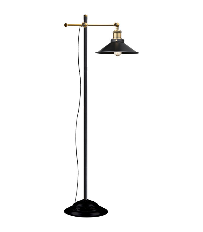 Lenius Task Floor Lamp Copper Colored 1x E27-1