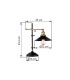 Lenius Table Lamp Copper Colored 1x E27-4