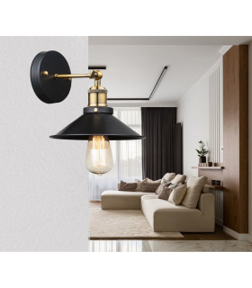 Lenius Dome Wall Lamp Brass-Coloured 1x E27-2