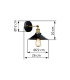Lenius Dome Wall Lamp Brass-Coloured 1x E27-4
