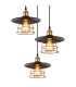 Viejo Cluster Pendant Ceiling Light Matt Black 3x E27-3