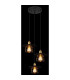Viejo Cluster Pendant Ceiling Light Matt Black 3x E27-4