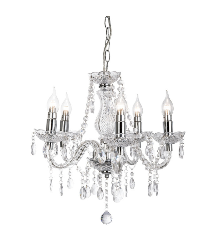 Marie Chandelier Chrome 5x E14-1