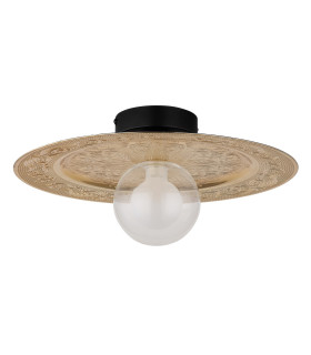 Riga Globe Ceiling Light Matt Black 1x G9-2