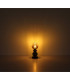 Clarity Table Lamp Matt Black Smoke Glass Shade 1x E27-5