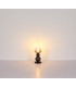 Clarity Table Lamp Matt Black Smoke Glass Shade 1x E27-6