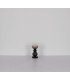 Clarity Table Lamp Matt Black Smoke Glass Shade 1x E27-7
