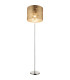 Amy Floor Lamp with Shade Nickel Matt 1x E27-1