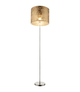 Amy Floor Lamp with Shade Nickel Matt 1x E27-1