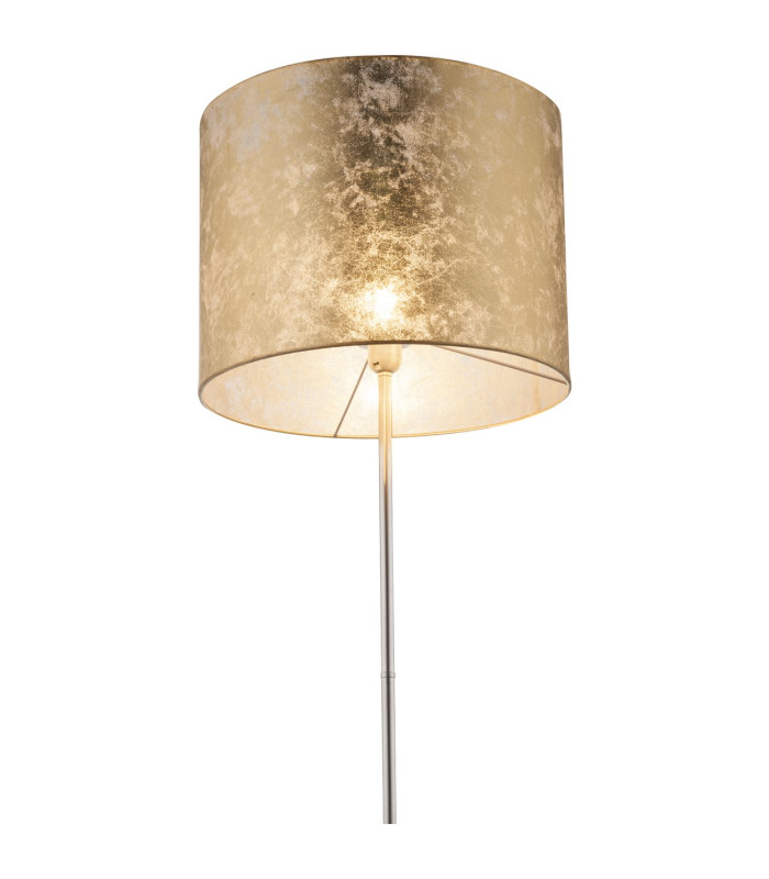 Amy Floor Lamp with Shade Nickel Matt 1x E27-2