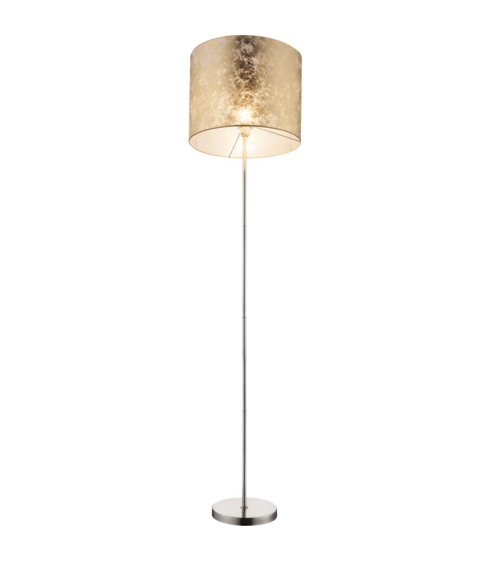 Amy Floor Lamp with Shade Nickel Matt 1x E27-3