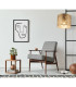 Amy Floor Lamp with Shade Nickel Matt 1x E27-4