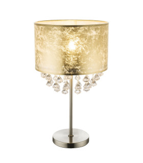 Amy Glass Table Lamp Nickel Matt 1x E27-1