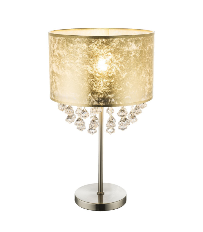 Amy Glass Table Lamp Nickel Matt 1x E27-1