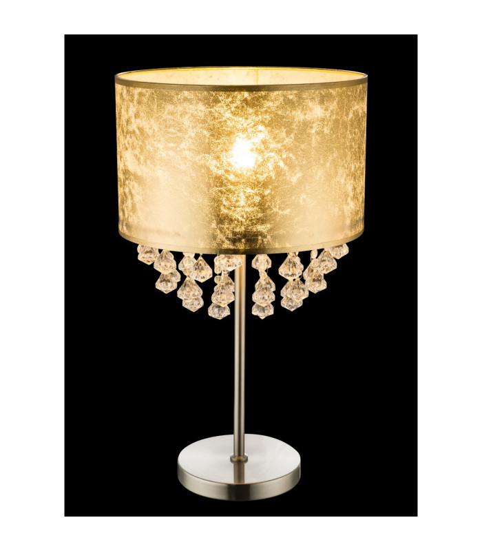 Amy Glass Table Lamp Nickel Matt 1x E27-3