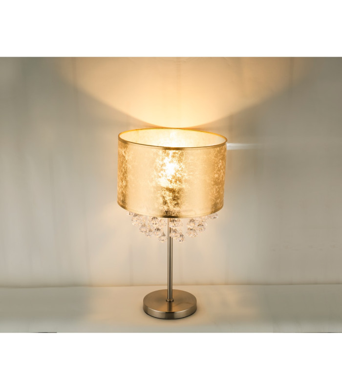 Amy Glass Table Lamp Nickel Matt 1x E27-4