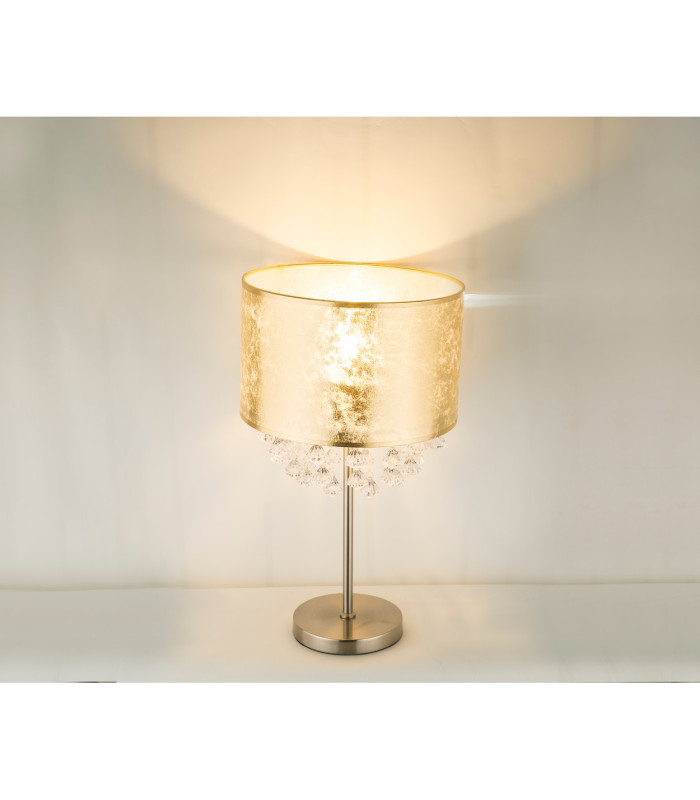 Amy Glass Table Lamp Nickel Matt 1x E27-5
