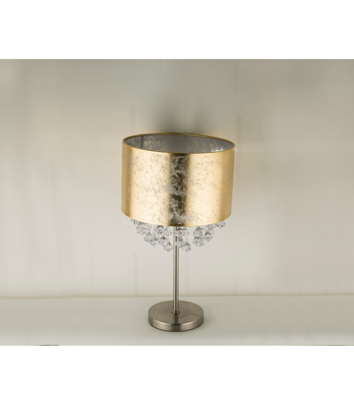 Amy Glass Table Lamp Nickel Matt 1x E27-6