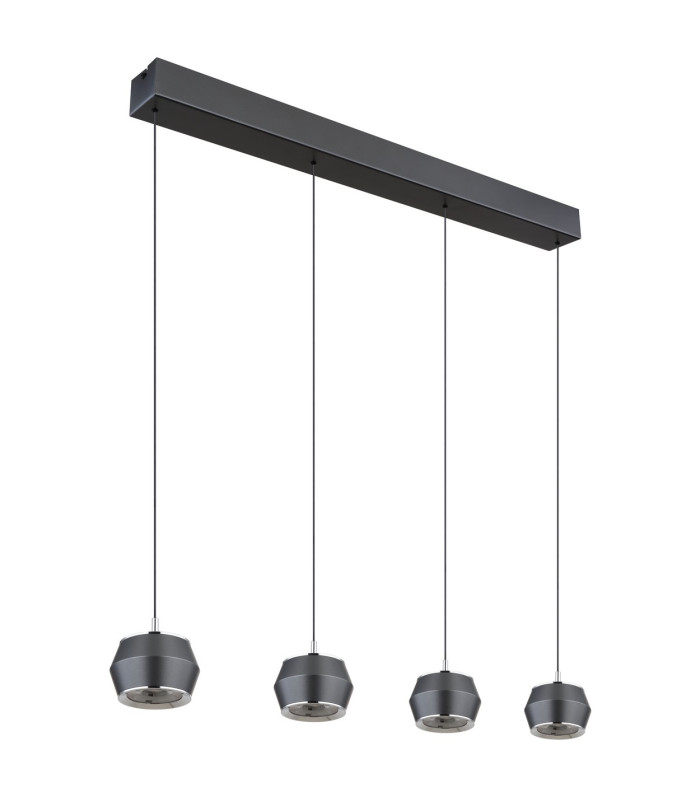 Marthy Bar Pendant Ceiling Light Grey Matt 4x LED 3000K-2