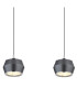 Marthy Bar Pendant Ceiling Light Grey Matt 4x LED 3000K-4