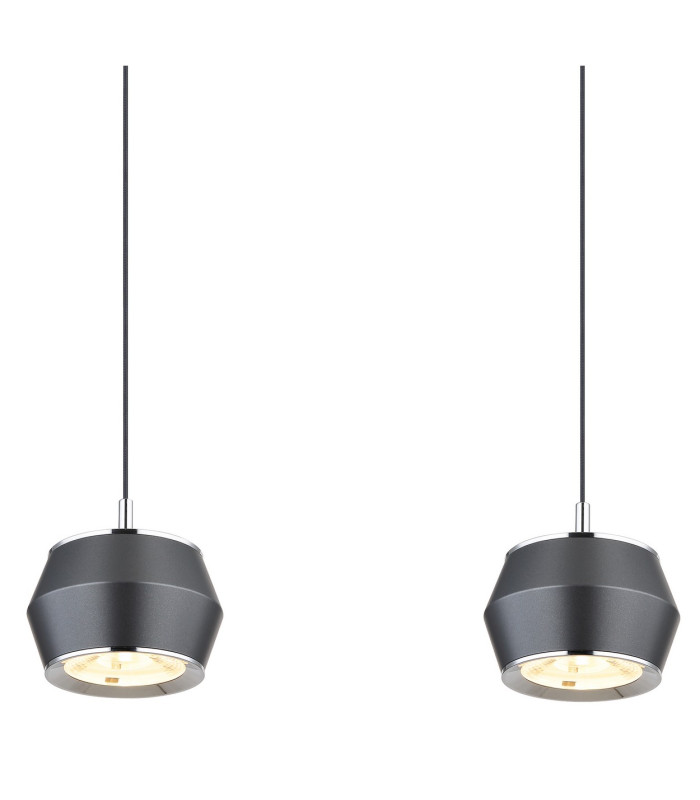 Marthy Bar Pendant Ceiling Light Grey Matt 4x LED 3000K-4