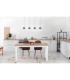 Marthy Bar Pendant Ceiling Light Grey Matt 4x LED 3000K-7