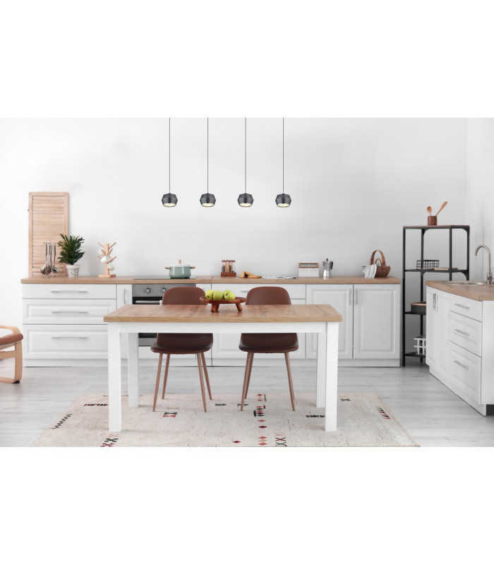 Marthy Bar Pendant Ceiling Light Grey Matt 4x LED 3000K-7