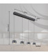 Marthy Bar Pendant Ceiling Light Grey Matt 4x LED 3000K-8