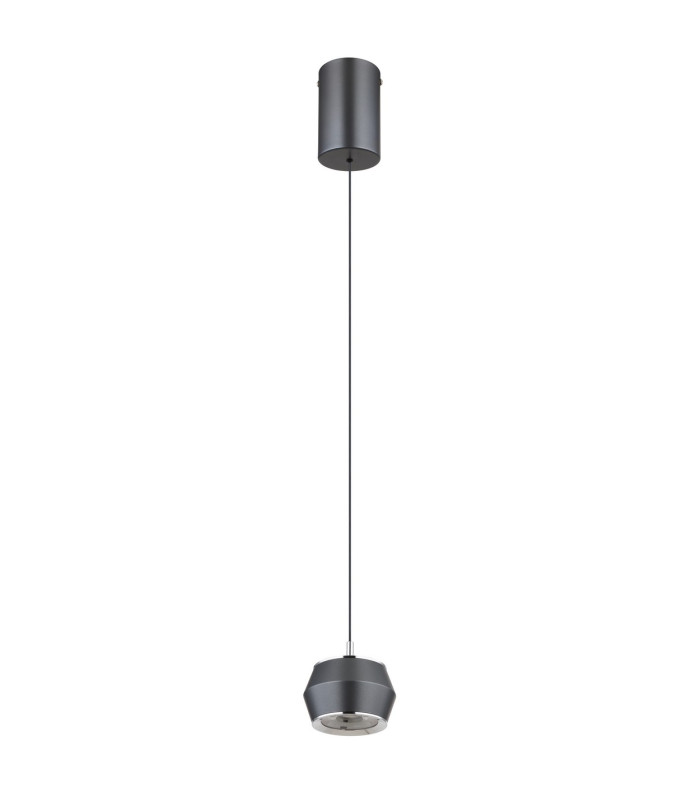 Marthy Slim Pendant Ceiling Light Grey Matt LED 3000K-2