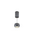 Marthy Slim Pendant Ceiling Light Grey Matt LED 3000K-3