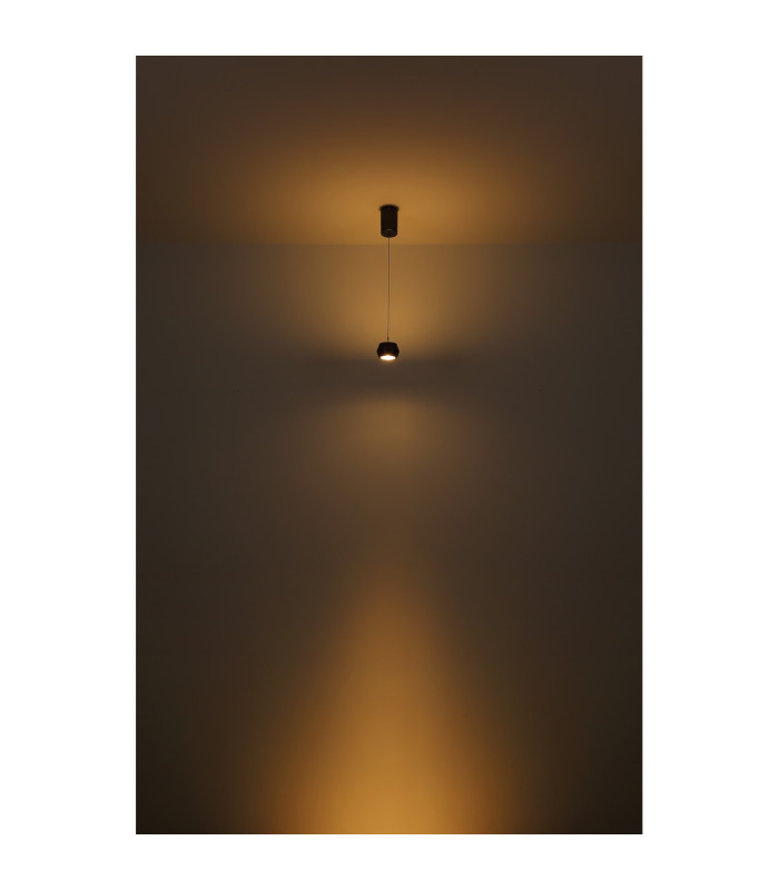 Marthy Slim Pendant Ceiling Light Grey Matt LED 3000K-4