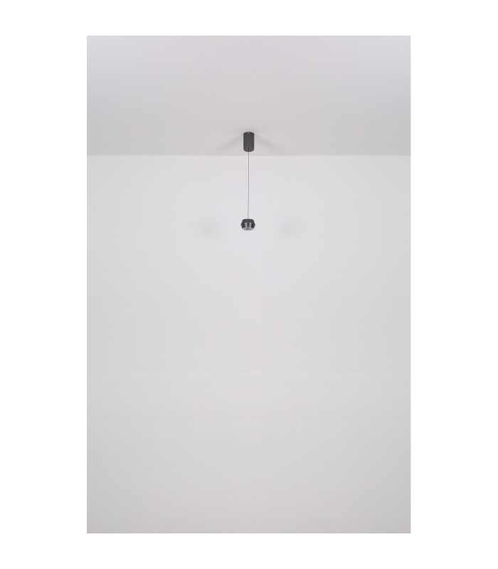 Marthy Slim Pendant Ceiling Light Grey Matt LED 3000K-6