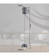 Marthy Slim Pendant Ceiling Light Grey Matt LED 3000K-9
