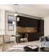 Attila Cluster Pendant Ceiling Light Matt Black Smoke Glass Shade 3x E14-6