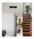 Dallerta Globe Ceiling Light Matt Black Smoke Glass Shade 2x G9-7