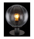 Dallerta Globe Table Lamp Matt Black Smoke Glass Shade 1x E27-3