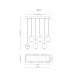 Ewald Cluster Pendant Ceiling Light Brass-Coloured Opal Glass Shade 6x LED 3000K-6