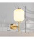 Ewald Wall Lamp Brass-Coloured Opal Glass Shade LED 3000K-9