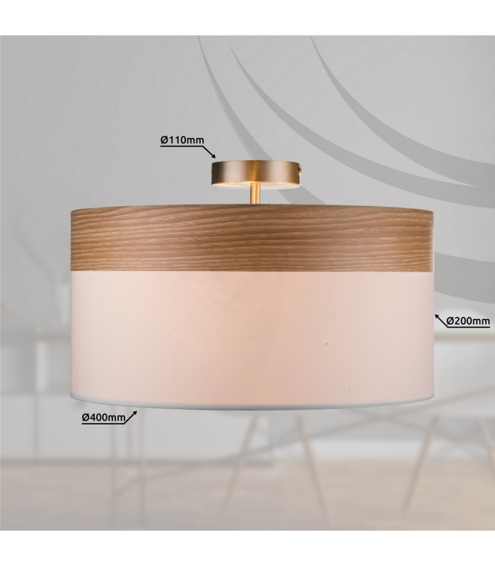 Chipsy Cylindrical Ceiling Light Nickel Matt 3x E27-4