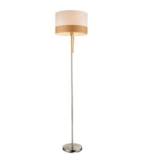 Chipsy Floor Lamp with Shade Nickel Matt 1x E27-1