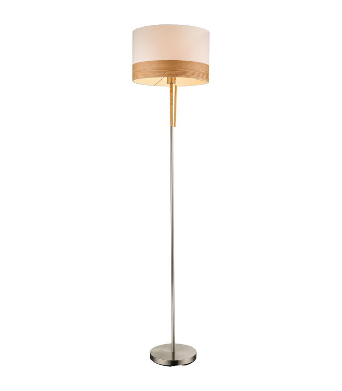 Chipsy Floor Lamp with Shade Nickel Matt 1x E27-1