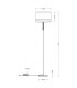 Chipsy Floor Lamp with Shade Nickel Matt 1x E27-3