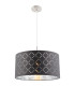 Kidal Cylindrical Pendant Ceiling Light Nickel Matt 1x E27-1